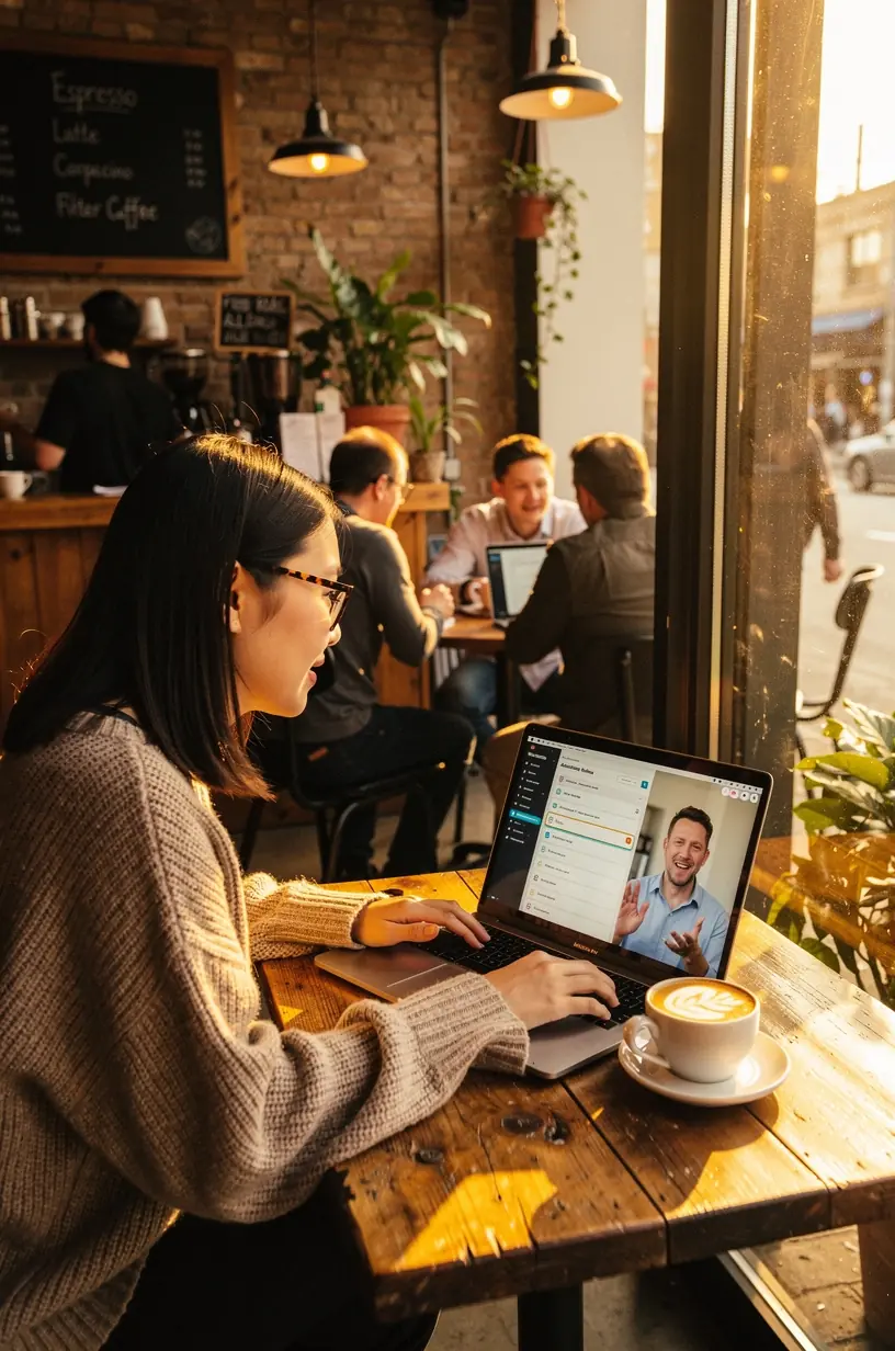 Professional business solutions illustration